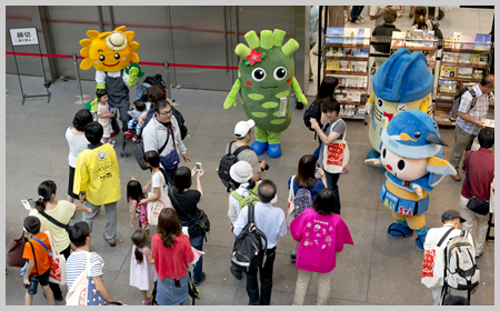 ご当地キャラに会える(各会場)