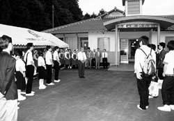 2002年5月22日～23日岐阜県上之郷中学校就学旅行団生活体験受け入れ式の様子