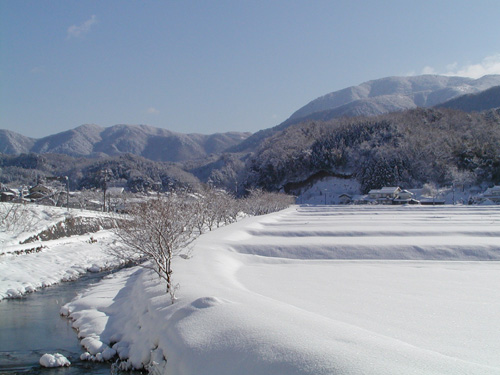 飯南町の冬景色の写真