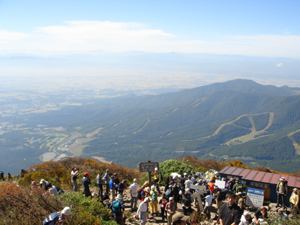 磐梯山頂からの展望の写真