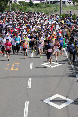 五木ひろしマラソン走者たちの写真