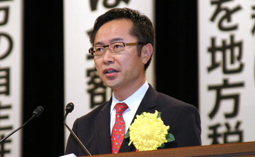 内閣総理大臣代理・古川元久　官房副長官の写真