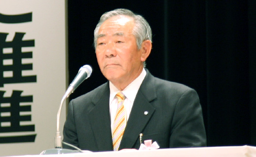 議長：小沢信義　副会長（埼玉県毛呂山町長）の写真