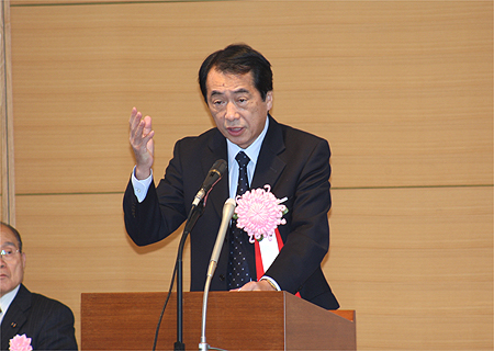 菅直人民主党代表代行の写真