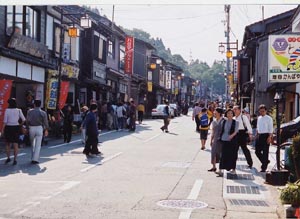 上新町地区の街並みの写真