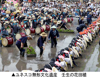 ユネスコ無形文化遺産　壬生の花田植