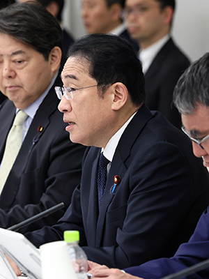 発言する岸田内閣総理大臣