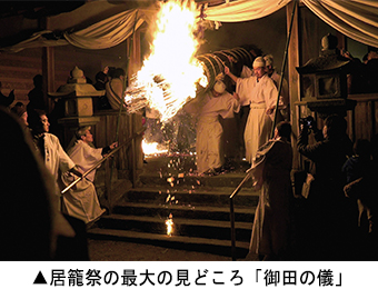 居籠祭の最大の見どころ「御田の儀」