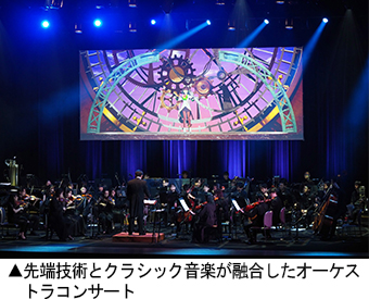 先端技術とクラシック音楽が融合したオーケス トラコンサート