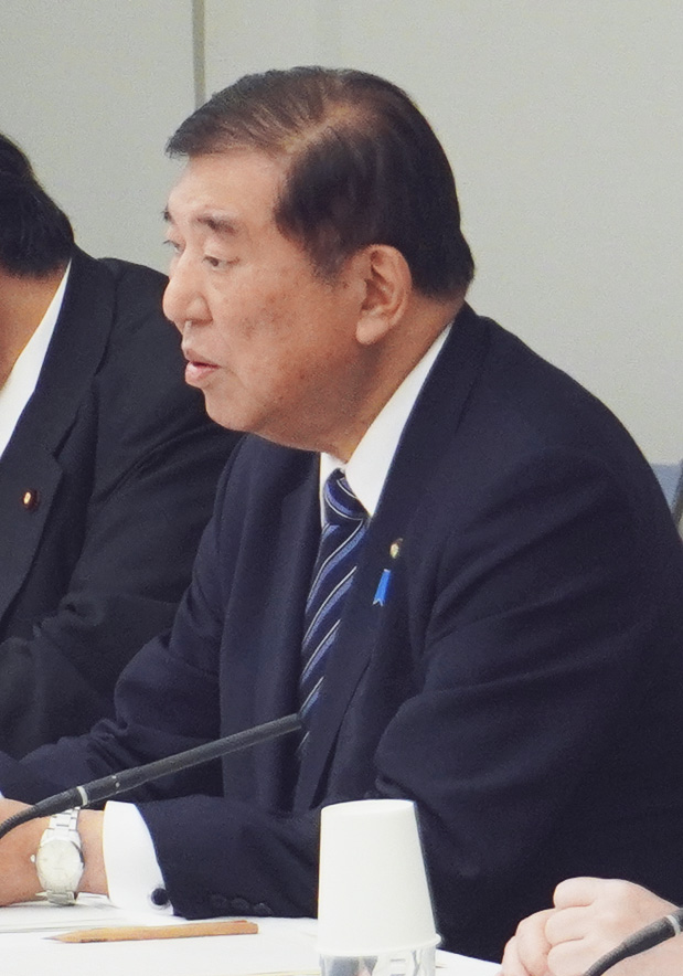 挨拶する石破内閣総理大臣