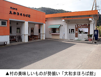 村の美味しいものが勢揃い「大和まほろば館」