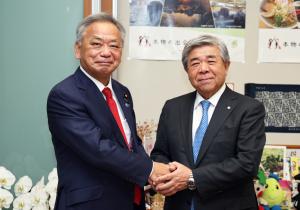 棚野会長、高橋副大臣を表敬訪問