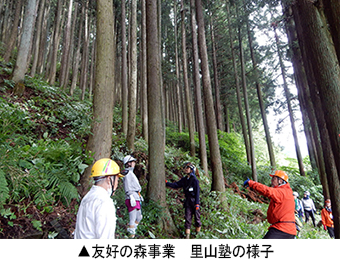 友好の森事業　里山塾の様子