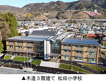木造３階建て 松田小学校