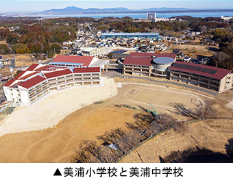 美浦小学校と美浦中学校