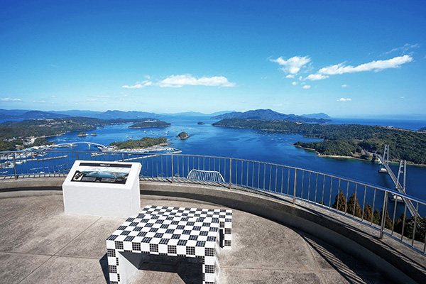 雲仙・天草を一望できる針尾公園展望所