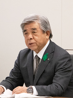 出席する棚野会長