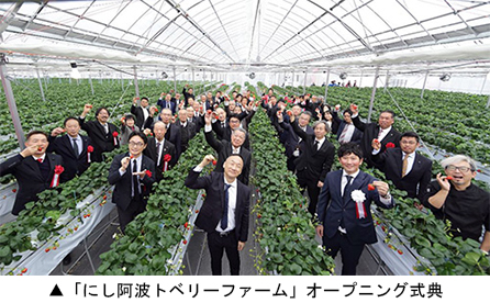 「にし阿波トベリーファーム」オープニング式典