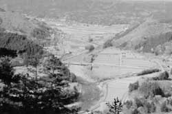 桧山からみた町の風景