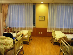 坪庭型病室の様子の写真