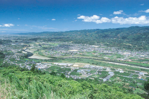 かつらぎ町の町並みの写真