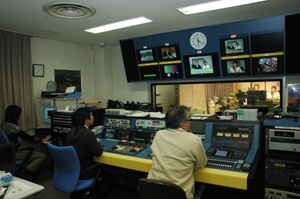 平成21年にリニューアルしたテレビ放送施設の写真