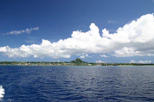 伊江島遠景の写真