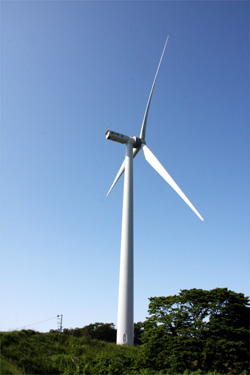 風力発電機の写真