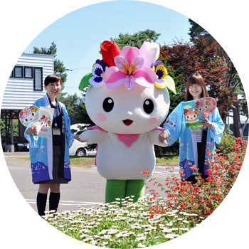 東神楽町マスコットキャラクター『かぐらっきー』の写真