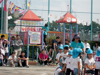 保育園運動会風景の写真