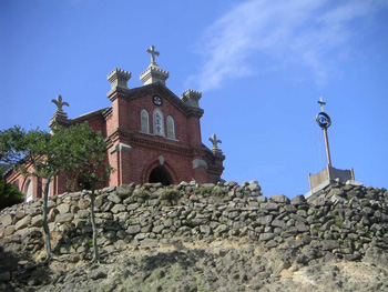 野崎島の旧野首教会の写真
