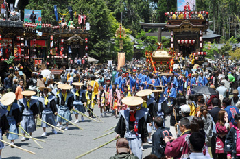 日野祭の様子の写真