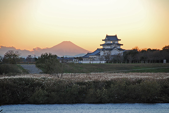 利根川河川敷の写真