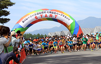 河岸段丘ハーフマラソンの写真