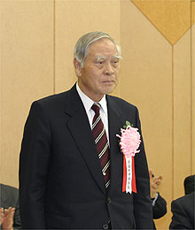 山本全国町村会長の写真