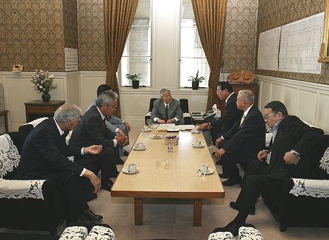 青木幹雄自民党参議院議員会長の画像