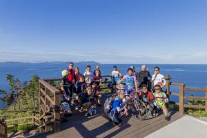 サイクリング試走会には全国のサイクリストが隠岐の島町に集結