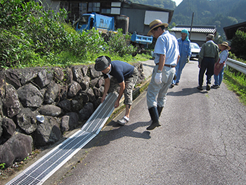 協働支援事業で実施した道路整備