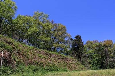 往時の姿が垣間見える片岡城跡