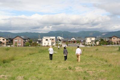 開発前の紫波中央駅前町有地