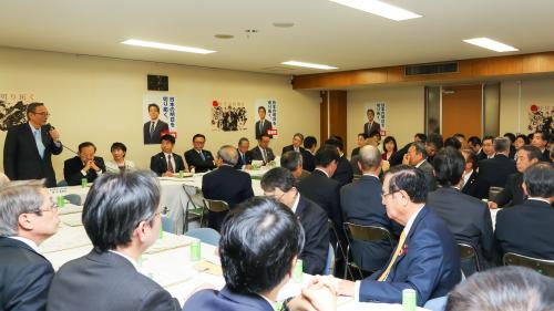 自民党総務部会関連・消防議員連盟合同会議に岩田副会長が出席