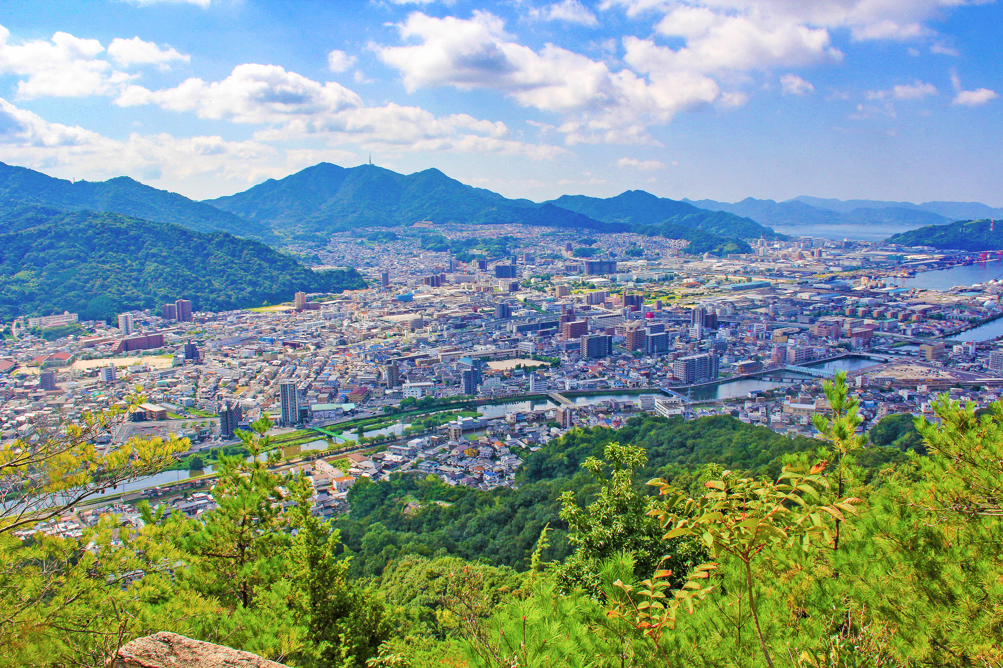 日浦山の山頂からの風景