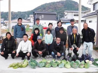 収穫した野菜