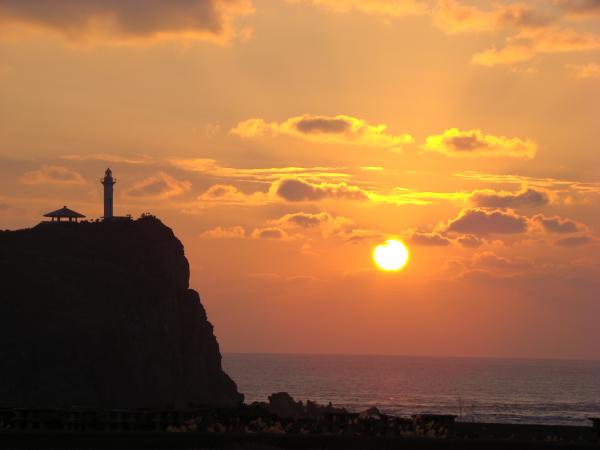 西崎と夕日