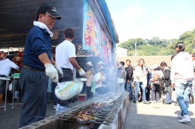 焼き鯖の屋台