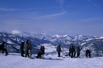 南郷スキー場とスノーボーダー