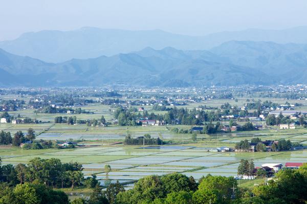 川西町の風景