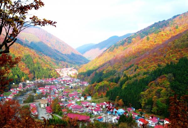 檜枝岐村全景