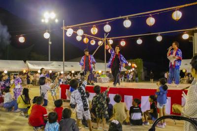 青年団が主催する夏祭り「大川村民祭」