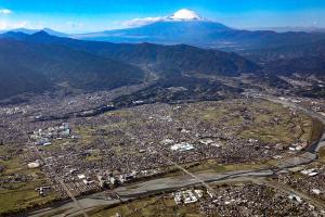 酒匂川流域に形成された扇状地に広がる、人と自然が調和した「田舎モダン」なまち開成町